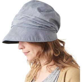 CHARM Womens Summer Sun Hat - Organic Cotton Chemo Wide Brim Cap SPF Protection