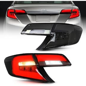 VLAND LED Tail lights Compatible with Toyota Camry 2007-2011 with 3D Light Bar, Not Fit LE Models and Hybrid (Factory LED Rear Light) Smoke