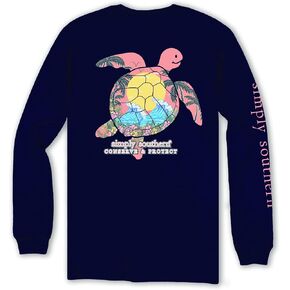 Simply Southern Conserve & Protect Turtle Beach Wave Adult Long Sleeve