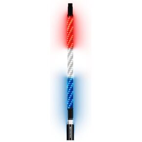 by ECOXGEAR ExtremeWhip 2X 2FT LED Whip and Quick Release Magnetic Whip Mount Waterproof Dirt Proof LEDCast Compatible - Includes 4-Zone LED Controller with Dual Control
