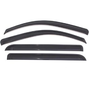 KPY Window Visor Compatible with Toyota Corolla 2009-2013, 4PC Rain Guard Side Window Vent Deflectors Tape-On Mugen Style, 2009 2010 2011 2012 2013