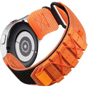 Rugged Nylon Sport Watch Band 20mm 22mm Quick Release Watch Strap Mountaineering Style Replacement Watch Strap 5 Colors (Black/Army Green/Navy blue/Grey/Orange) for Men Big Wrist