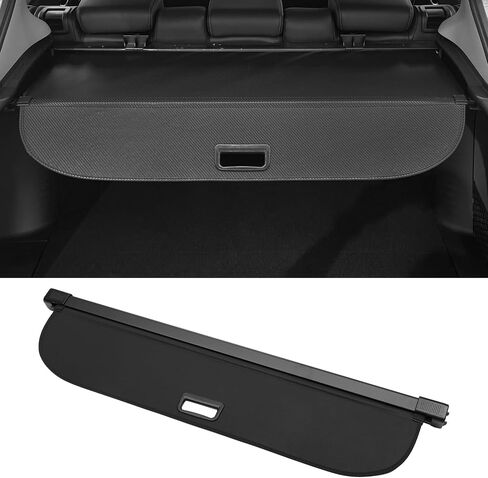 Motoforti Car Trunk Retractable Cargo Cover for Land Rover Range Rover Sport 14-22 Rear Trunk Parcel Shelf Luggage Security Shield Shade, Canvas, Gloss Black in Saudi Arabia