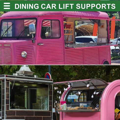 Motoforti Universal Lift Supports Struts Lift Support Shock 20inch/500mm 40lb/180N/18kg Black 2 Set in Saudi Arabia