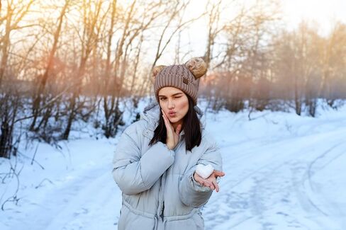 Funky Junque Double Pom Pom Beanie Women Winter Knit Hat Faux Fur Cap in Kuwait