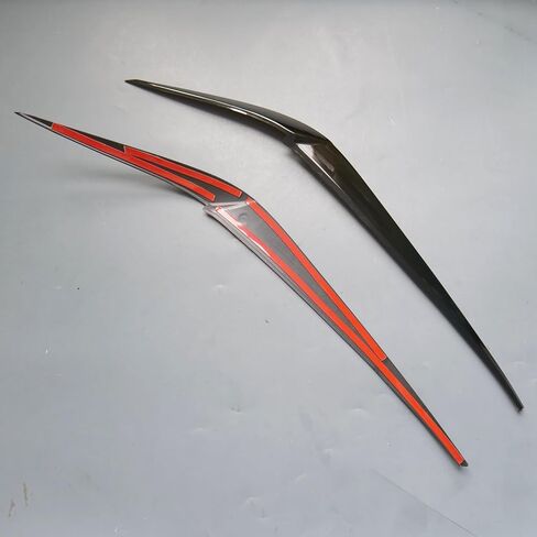 غطاء المصباح الأمامي الرياضي الجديد من ZiWen، قوالب تزيين الحواجب لسيارة BMW X3 X4 X3M X4M (18-23 X3 G01، أسود لامع) in Kuwait