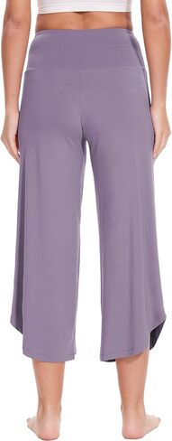 Women's Pajama Pants Bamboo Viscose Wide Leg Yoga Pants Casual High Waisted Lounge Palazzo Pants with Pockets in Saudi Arabia