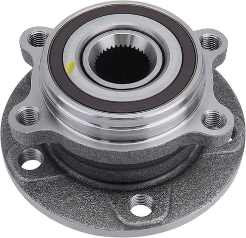 IRONTEK 513253x2P محمل العجلة الأمامية ومجموعة المحور لأودي A3/Q3/TT، لسيارة VW 09-17 تيغوان، 06-17 باسات، 05-13 جيتا، 06-14 VW GTI، 12-14 جولف، 09-17 VW CC، 12-17 بيتل 5 عروات مع ABS in Saudi Arabia