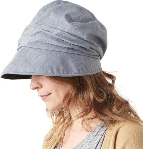 CHARM Womens Summer Sun Hat - Organic Cotton Chemo Wide Brim Cap SPF Protection in Saudi Arabia