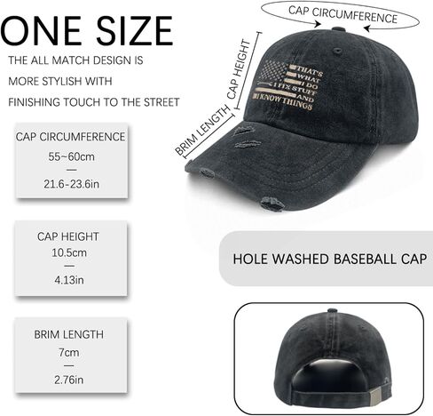 I Fix Stuff, Thats What I Do I Fix Stuff Shirt Hat for Womens Washed Distressed Baseball Caps Cool in Saudi Arabia