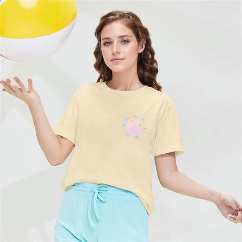 Womens Happiest Place on Earth Shirts Vintage Tshirts Summer Oversized Graphic Tee Family Outfits in Saudi Arabia