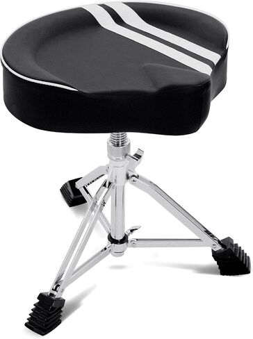 AODSK Drum Throne Set,Padded Drum Seat Drumming Stools,Height Adjustable Drum Seat with Drum Keys and Drum Sticks in Saudi Arabia