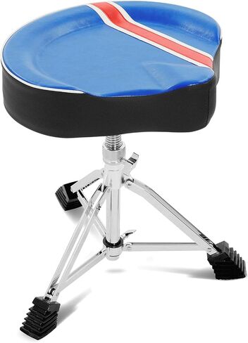 AODSK Drum Throne Set,Padded Drum Seat Drumming Stools,Height Adjustable Drum Seat with Drum Keys and Drum Sticks in Saudi Arabia