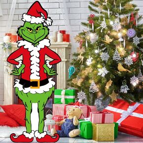 Large Funny Christmas Decorations - Festive Holiday Decor for a Merry Christmas Season, 39 * 15 Inches, Unique Christmas Decoration Ideas for Xmas Home Decor