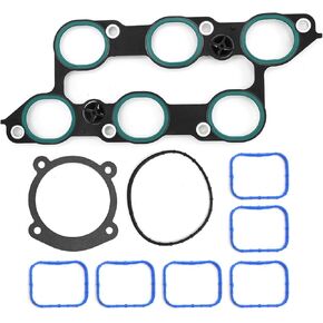 MS972401 Lower Upper Intake Manifold Gasket Set Replacement for GMC Acadia 3.6L 2009 2010 2011 2012 2013 2014 2015 2016 Replaces 111076701 MS19932