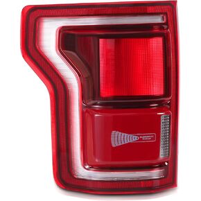 LED Tail Light Assembly with Blind Spot Compatible With Ford F150 F-150 Raptor 2017 2018 2019 Right Passenger Side Rear Left Lamp Tail lamp, Module Not Included Replace HL3Z-13404-C
