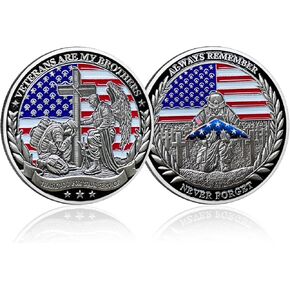 CHURYUML 50Pcs Military Challenge Coins Bulk Veterans Thank You for Your Service Military Appreciation Gifts for Men Women Navy Army Veterans Day Gift Military Commemorative Coin