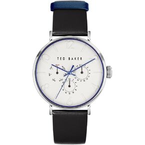 Ted Baker Phylipa Gents Black Leather Strap Watch (Model: BKPPGF2069I)