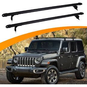 Snailfly Max 330lbs Load Capacity Crossbars Fit for 2007-2025 Jeep Wrangler JK JL & 2019-2025 Jeep Gladiator JT Upgraded Heavy Duty Roof Rack Cross Bars