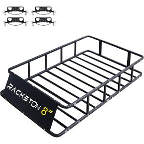 64"x39"x8" Roof Cargo Rack for SUV Car Trucks,Heavy Duty Cargo Basket Anti-Rust Top Luggage Rack