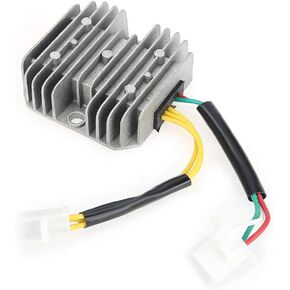 Akozon 6 Wires Voltage Regulator Replacement for 11 Pole Scooters Quads ATVs Mopeds GY6 125/150/250cc 4-stroke 152QMi 152QMJ 157QMI 157QMJ