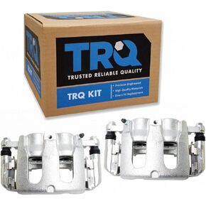 TRQ Front Brake Caliper Set Compatible with 2011-2018 Ford Explorer 2009-2018 Flex 2010-2018 Taurus 2009-2012 Lincoln MKS MKT