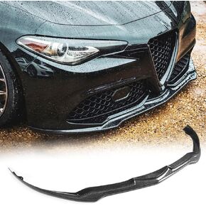 MCARCAR KIT Carbon Fiber Front Bumper Lip Fits for Alfa Romeo Giulia Sport Sedan 2016-2021Chin Spoiler Splitter Protector Air Dam Chin Diffuser Factory Outlet