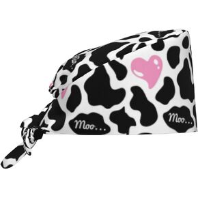 Working Cap Scrub Cap with Sweatband Adjustable Unisex Women Tie Back Hat Nurse Surgical Caps