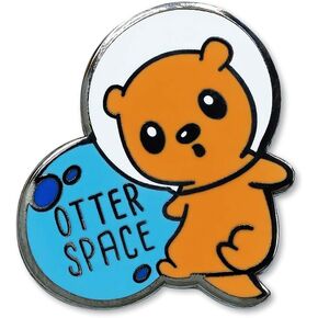 EvolveFISH Otter Space Lapel Pin - [1" Tall]
