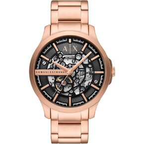 A|X ARMANI EXCHANGE Men's Automatic Rose Gold-Tone Stainless Steel Watch (Model: AX2456)