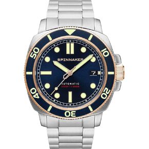 Spinnaker Men's 42mm Hull Diver Automatic Watch with Solid Stainless Steel Bracelet SP-5088