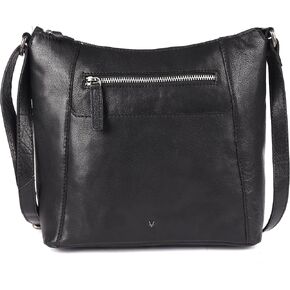 9.5 Inch Genuine Leather Crossbody Sling Bag for Women - Trendy Casual Office Bag with Adjustable Strap