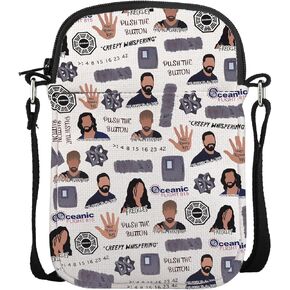 Lost TV Show Crossbody Purse Bag Dharma Initiative Gift for Horror TV Series Fan
