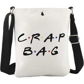 WCGXKO TV Show Friends Inspired Crossbody Bag Crap Bag Gift Friends Inspired Gift TV Show Merch