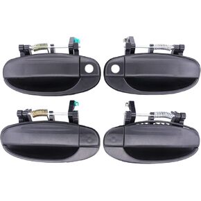 NewYall Textured Matte Black Exterior Door Handle for Chevrolet Aveo 2004-2008 Aveo5 2009-2011 Outer Front Rear Left Driver Right Passenger Side