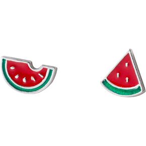 Rnivida 925 Sterling Silver Watermelon Stud Earrings Jewelry Gifts for Women