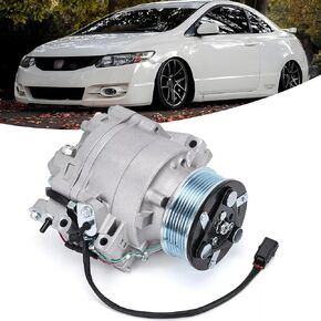 Air Conditioner AC Compressor with Clutch Compatible with 2006 2007 2008 2009 2010 2011 Honda Civic 1.8L Replaces# 38800RNAA01 38810RRBA01 38800-RNB-A02 38800RNAA010M2