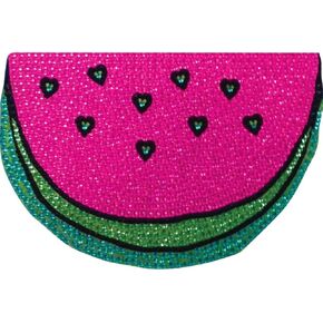 iscream Sparkly Rhinestone Sweethearts Watermelon 6" Vinyl Cling Decal