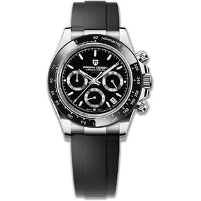 Pagani Design Men's Watches Men's Quartz Watches Multifunction Chronograph Watches Japan VK63 Quartz Movement Stainless Steel Case Ceramic Bezel 100 Metres Water Resistant Business Sports Watches.