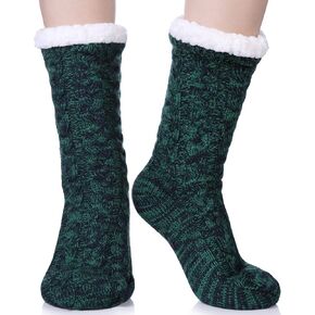 Dosoni Womens Slipper Fuzzy Socks Non Slip Winter Warm Soft Fluffy Cozy Fleece Lining Home Socks