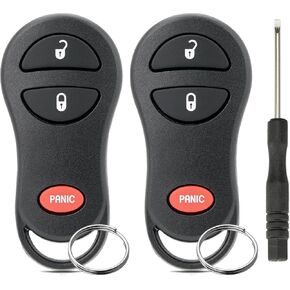 Car Remote Key for 2002-2005 Dodge Ram Truck 1500 2500/2001-2004 Dakota/2001-2003 Durango/2001-2003 Grand Caravan Keyless Entry Remote 315 MHz FCCID GQ43VT17T Key Ring and Screwdriver (2 PCs)