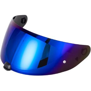 Helmet Visor Replacement Face Shield for HJC HJ-31 i70/i10 Anti-Fog Pinlock Ready Shield Visor Wind Shield Helmet Lens (Deep Blue)