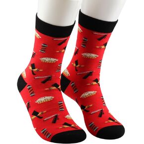 TOBGBE 2 Pairs ST Musical Socks ST Musical Merchandise ST Musical Lover Gift for Men
