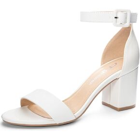 Chinese Laundry Women's Jody Heeled Sandal, White, 7 M US