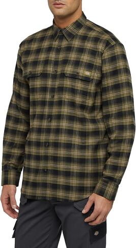 Dickies Mens L/S Flex Flannel Shirt in Saudi Arabia