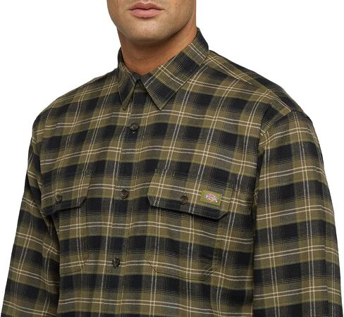 Dickies Mens L/S Flex Flannel Shirt in Saudi Arabia