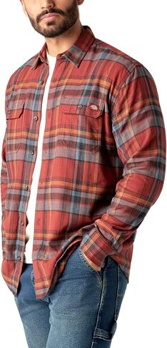 Dickies Mens L/S Flex Flannel Shirt in Saudi Arabia