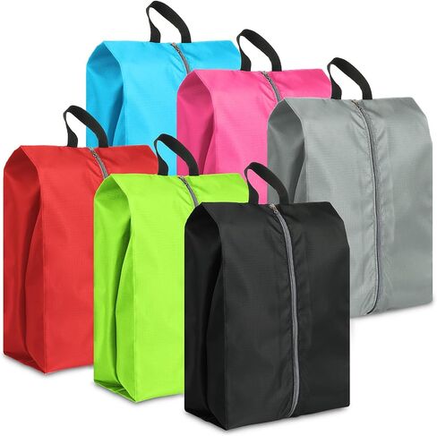 Shoe Bags for Travel Set of 4, Waterproof Oxford Travel Shoe Bags for Packing, Travel Essentials, Large Portable Travel Shoe Storage Bag with Zipper for Women and Men in Saudi Arabia