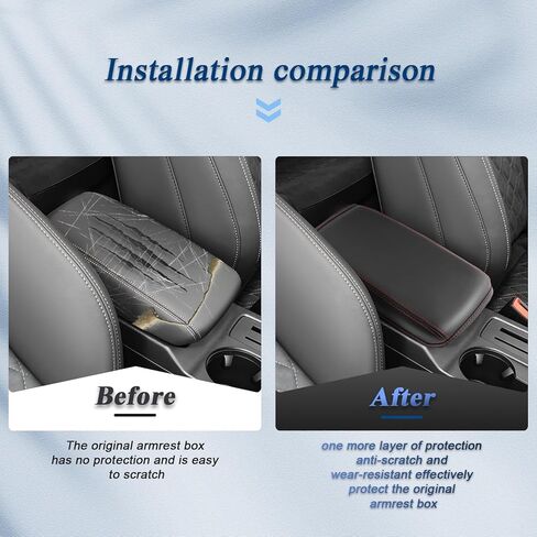 BIBIBO لعام 2024 Audi A3 غطاء وحدة التحكم المركزية، وسادة مسند الذراع 2022 2023 2024 Audi A3 8Y غطاء مسند الذراع Audi A3 الملحقات الداخلية 2022-2024 Audi A3 غطاء مسند الذراع A3 2022-2024 (خط أسود أحمر) in Kuwait