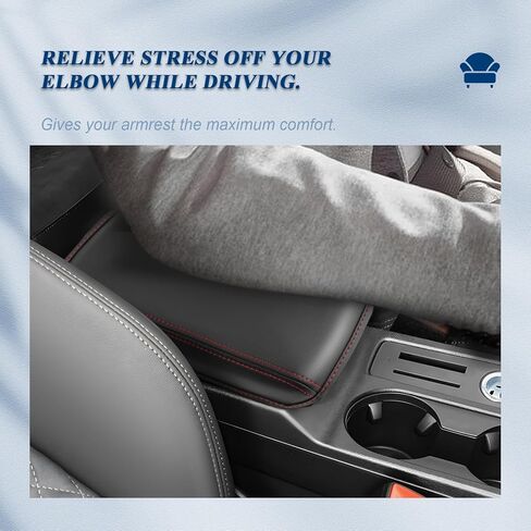 BIBIBO لعام 2024 Audi A3 غطاء وحدة التحكم المركزية، وسادة مسند الذراع 2022 2023 2024 Audi A3 8Y غطاء مسند الذراع Audi A3 الملحقات الداخلية 2022-2024 Audi A3 غطاء مسند الذراع A3 2022-2024 (خط أسود أحمر) in Kuwait